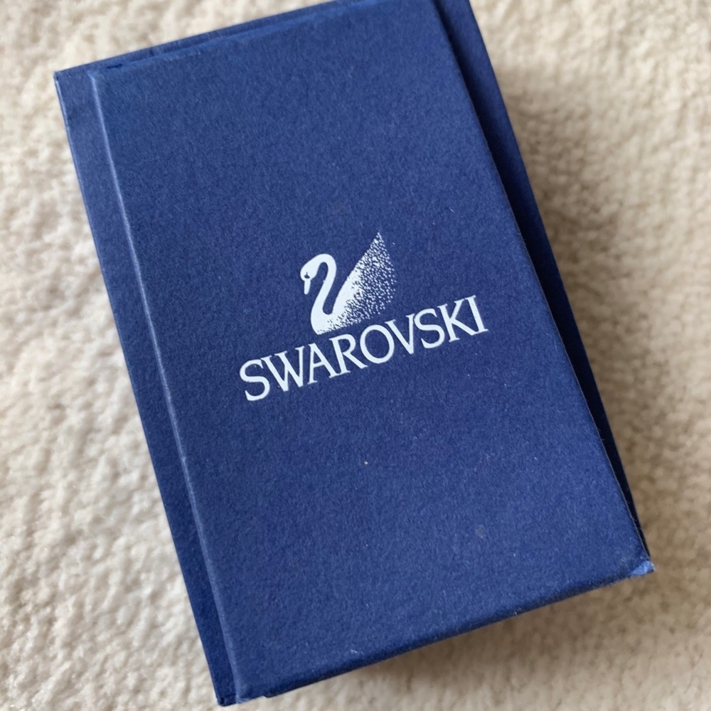 Swarovski gold necklace with heart
